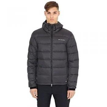 Columbia Quantum Voyage Hooded - Chaqueta plumas para hombre, color negro, talla M