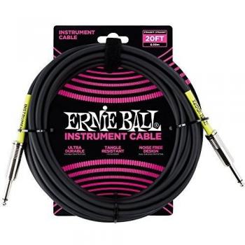 Ernie Ball Classic Instrument Cable 6M Black Jack to Jack