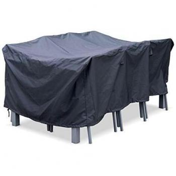 Funda protectora para mesa de jardín Sweeek Chicago/Bergamo, Gris oscuro, 175x124x69 cm