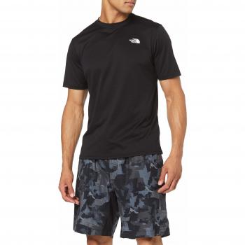 The North Face Flex II S/S Camiseta de Manga Corta para Hombre, Black/TNF White, L