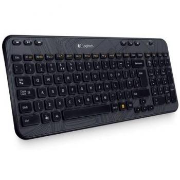 Logitech K360 Teclado Inalámbrico para Windows, Disposición QWERTY US Internacional - Negro