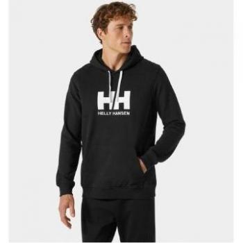 Helly Hansen Men's Black Logo Hoodie - XXL
