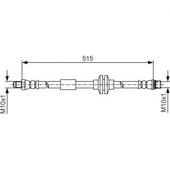 Tubo de freno BOSCH 1 987 481 A16