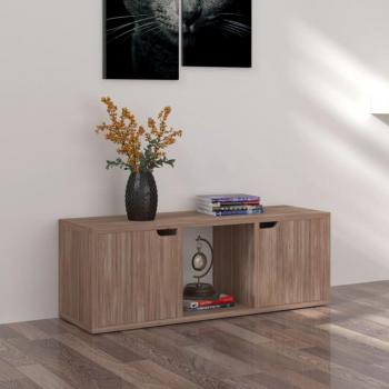 Mueble TV de madera de ingeniería roble sonoma 88,5x27,5x30,5 cm vidaXL