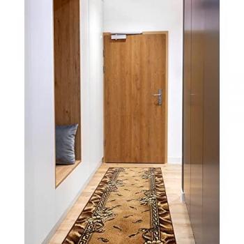 Alfombra de Pasillo BCF Trio Dorado Oscuro 150x210 cm