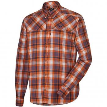 Salewa Fanes Flannel Pl M L/S Srt - Camisa manga larga para hombre, color blanco, talla 52/XL