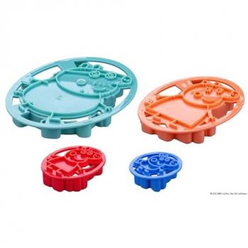 Set de 4 Cortadores de Galletas en Relieve Peppa Pig Dr. Oetker, Utensilios para Repostería Infantil, Aptos para Lavavajillas