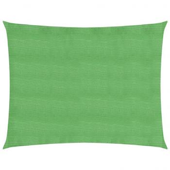 Toldo de vela HDPE verde claro 160 g/m² 3x4 m