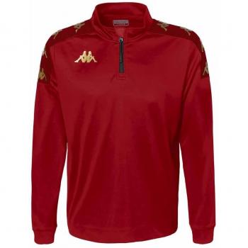 Sudadera de hombre con media cremallera Gassolo Kappa en color rojo