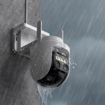 Xiaomi CW700S Dual Lens 4MP Outdoor Security Camera with Night Vision and Two-Way Audio - White