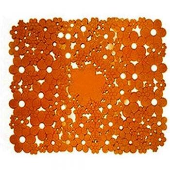 Alfombra Antideslizante Mod. Flores 53 x 53 cm Turquesa