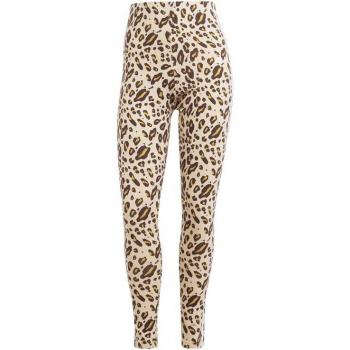 Mallas adidas Animal Print 3 Bandas Mujer Beige