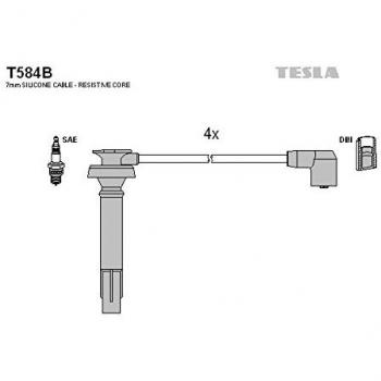 Juego de Cables de Encendido TESLA T584B para Subaru Outback III y Legacy 4 Limousine