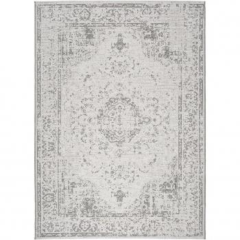 Alfombra Weave Universal XXI - Estilo Mosaico en Gris, disponible en tamaños 77x150 cm, 130x190 cm y 155x230 cm