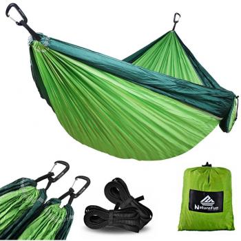 NatureFun Hamaca ultraligera para camping| 300kg de capacidad de carga,