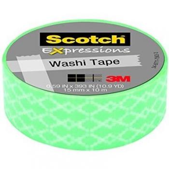 Scotch Exp Tapes C314-P38 - Rollo de cinta, 15 x 10m, color azul rombo