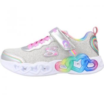 Zapatillas Niña Skechers Modelo 303751L Color Gris SMLT