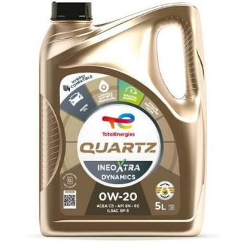 Aceite de motor TOTAL 0W20 QUARTZ INEO XTRA DYNAMICS 5L para MERCEDES-BENZ, OPEL y BMW