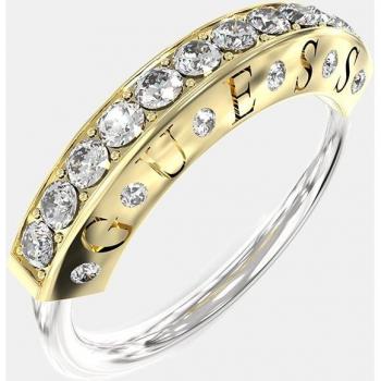 Anillo Guess Bond de acero y cristales JUBR03254JWRHYG