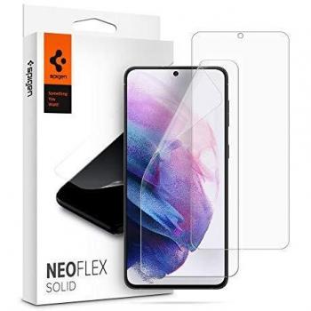 Protector de Pantalla Spigen Neo Flex Solid para Samsung Galaxy S21 5G - Transparente, 2 Unidades