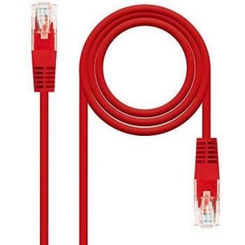 NANOCABLE Cable Red LATIGUILLO Cat.6 UTP AWG24 Rojo 25 CM