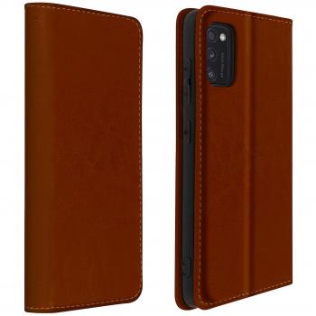 Funda de Piel y Cartera con Soporte para Samsung Galaxy A41 - Camel