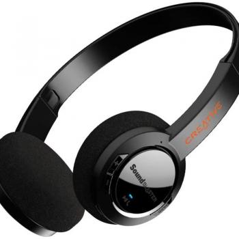 Creative Labs V2 Wireless Bluetooth Headphones with ANC (Black, 22h Battery Life)
