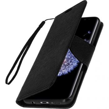 Funda Libro Billetera Avizar Fancy Style Negra para Samsung Galaxy S9