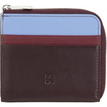 Cartera pequeña de hombre Dudu de piel con cremallera, cartera compacta para mujer, cremallera externa, compartimento para monedas y titular de tarjetas