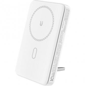 Powerbank Inductivo Acefast M6 10000mAh PD 20W con Soporte y Cable - Blanco