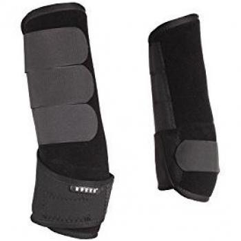 Horka protectores de pierna neoprene-nylex, negro, mediano