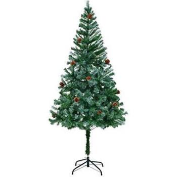 vidaXL Artificial Christmas Tree with Pinecones 180 cm
