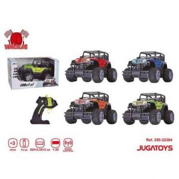 Coche Radiocontrol Todo Terreno 4X4 Metálico Escala 1:20 Multicolor