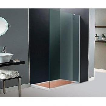 Lateral fijo ducha. 80cm. Cristal transparente de seguridad. 6mm. Altura 195cm.