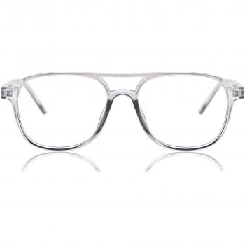 Gafas Anti-Azules para Hombre - Montura Completa de Plástico con Cristales Transparentes - SmartBuy Collection