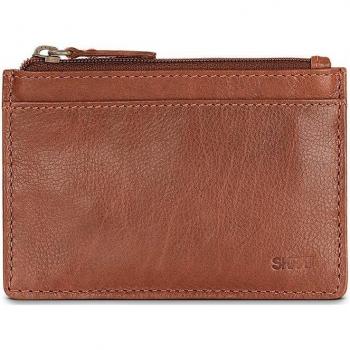 Cartera Skpat Dundee de piel con bloqueo RFID en color tan
