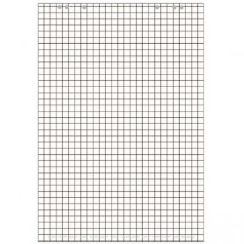 Bloc de papel para flipchart LANDRÉ, 20 hojas en blanco, 68x98 cm, 80 g/m² (paquete de 5)