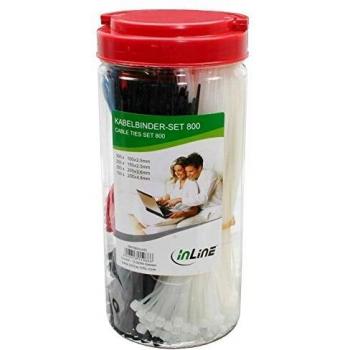 InLine 59978B800 - Juego de Bridas para Cables