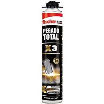 fischer - Espuma de poliuretano, Pegado total X3 gran adherencia en interiores y exteriores