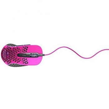 XTRFY M4 RGB Ratón Gaming para Diestros 16000 DPI Rosa, Óptico, Cableado