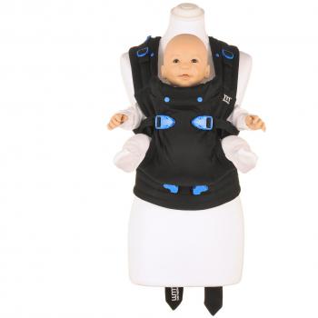 We Made Me Pao Papoose - Portabebés, color Midnight Black