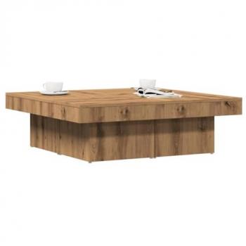 Artisan Oak Coffee Table 90x90x28 cm Engineered Wood - Modern Accent Furniture