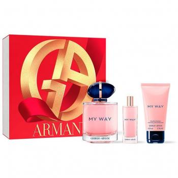 Giorgio Armani My Way Eau de Parfum Gift Set for Women 90ml with 15ml Travel Spray and 50ml Body Lotion
