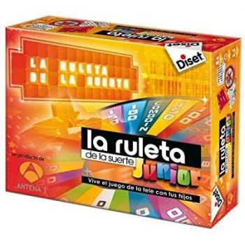 Diset - La ruleta de la suerte junior, Juego de mesa familiar que recrea el conocido programa de televisión a partir de 8 años
