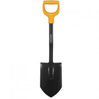 FISKARS Pala para coche, Solid, Peso 1.4 kg, Longitud 80 cm, Acero, plástico, Negro, naranja, 1014809
