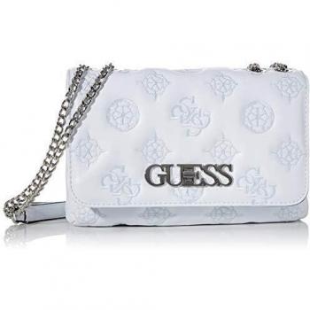 Guess Chic Convertible Flap, Handbag Mujer, Blanco, UNI