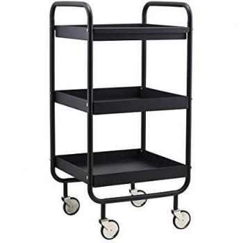 House Doctor Rollo de Carrito Negro, 42 x 38 cm