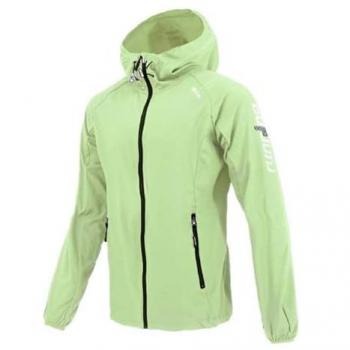 Cortavientos Joluvi Meta Hood Cítrico con capucha, ligero, resistente al viento, transpirable, cierre de cremallera y diseño deportivo