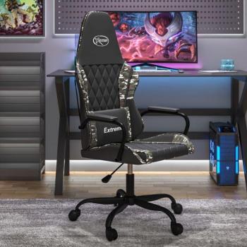 Silla Gaming PROLENTA PREMIUM Cuero Sintético Negro y Camuflaje