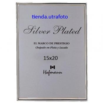 Marco de foto 15x20 plata lacada perfil fino